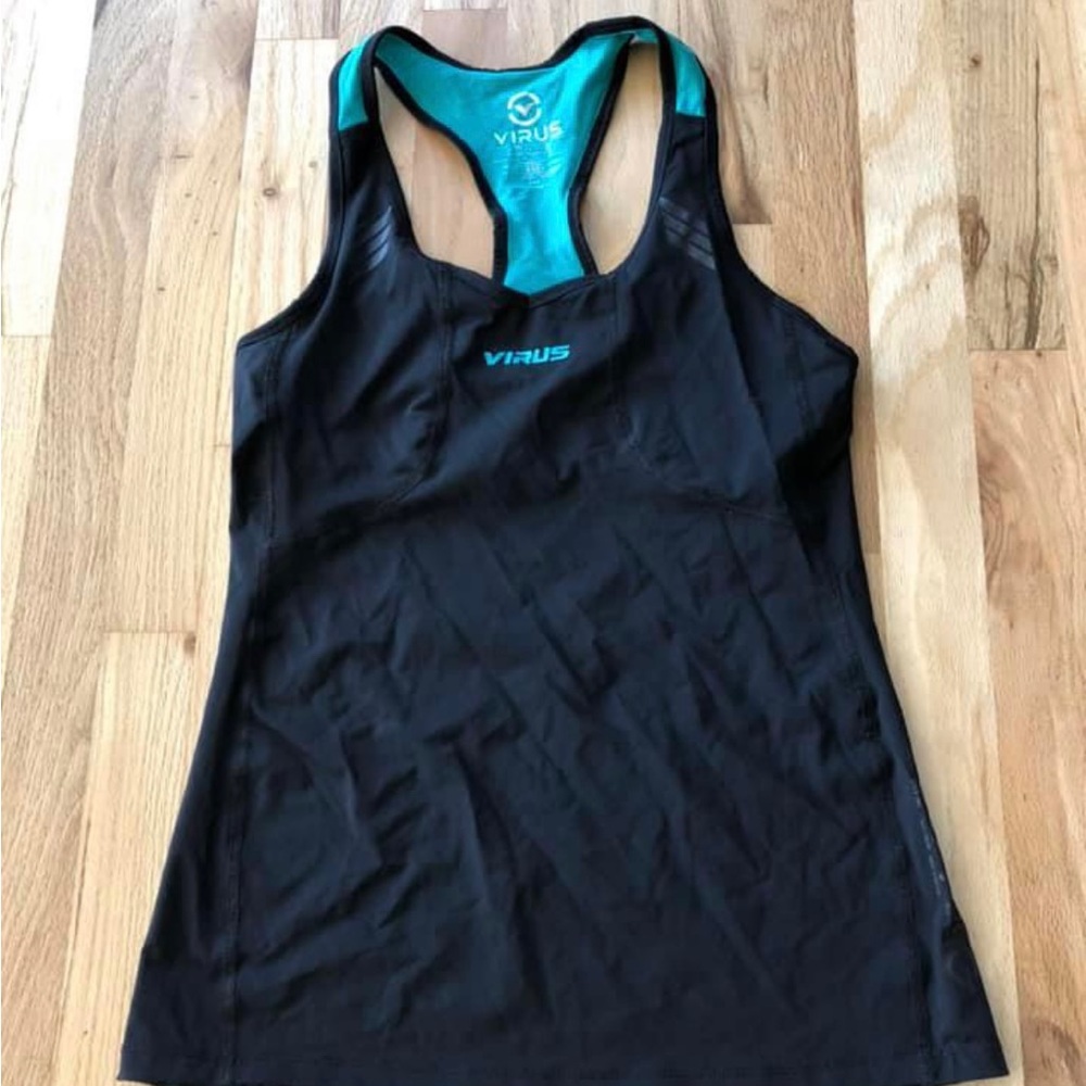 Virus workout tank top with built in bra